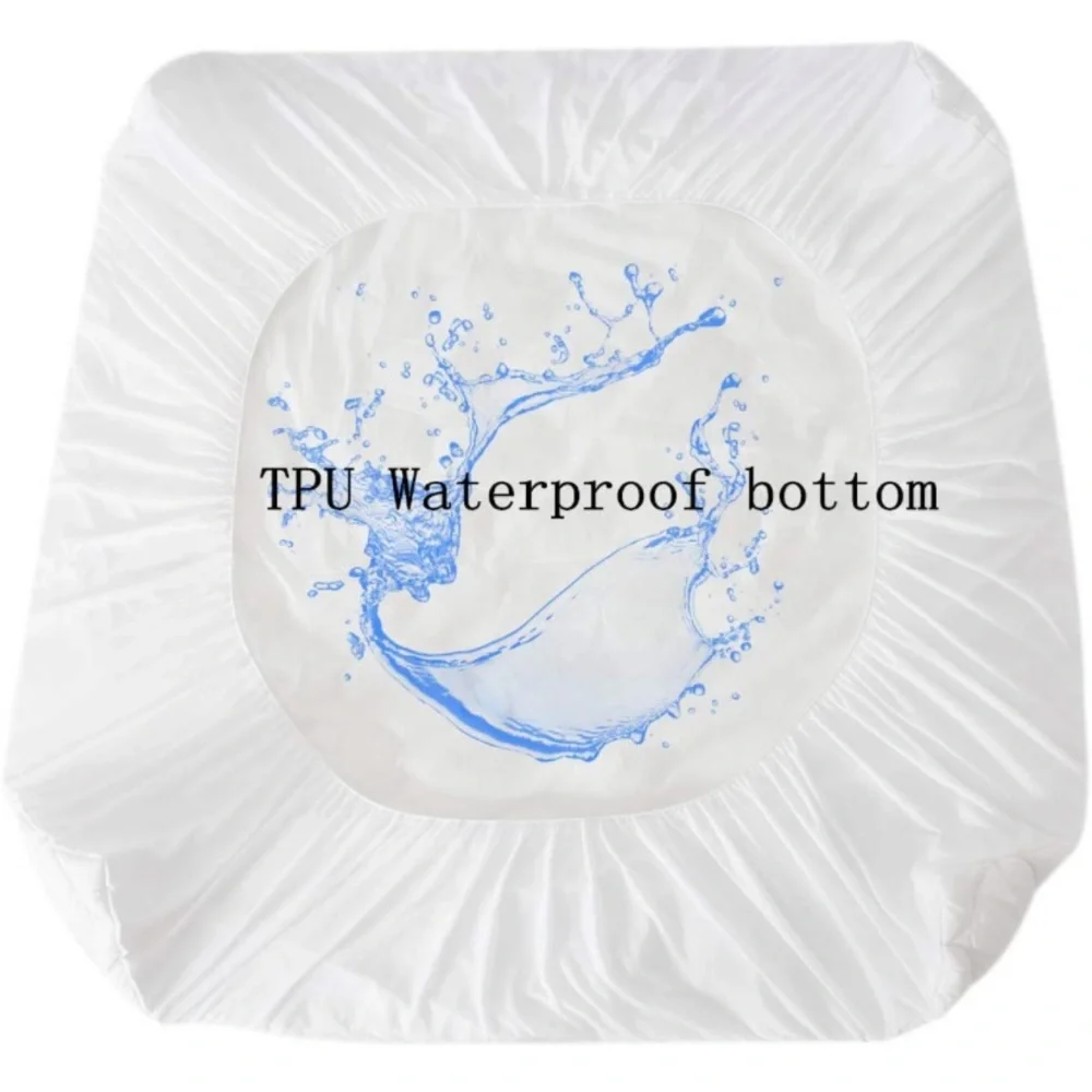 California King Mattress Pad Cover -Breathable Soft Fluffy w/ Waterproof Bottom